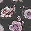 Fine Décor Rosa Black & pink Floral Wallpaper