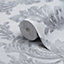 Fine Décor Verona Grey Damask Glitter effect Textured Wallpaper