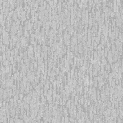 Fine Décor Winter Silver effect Textured Wallpaper