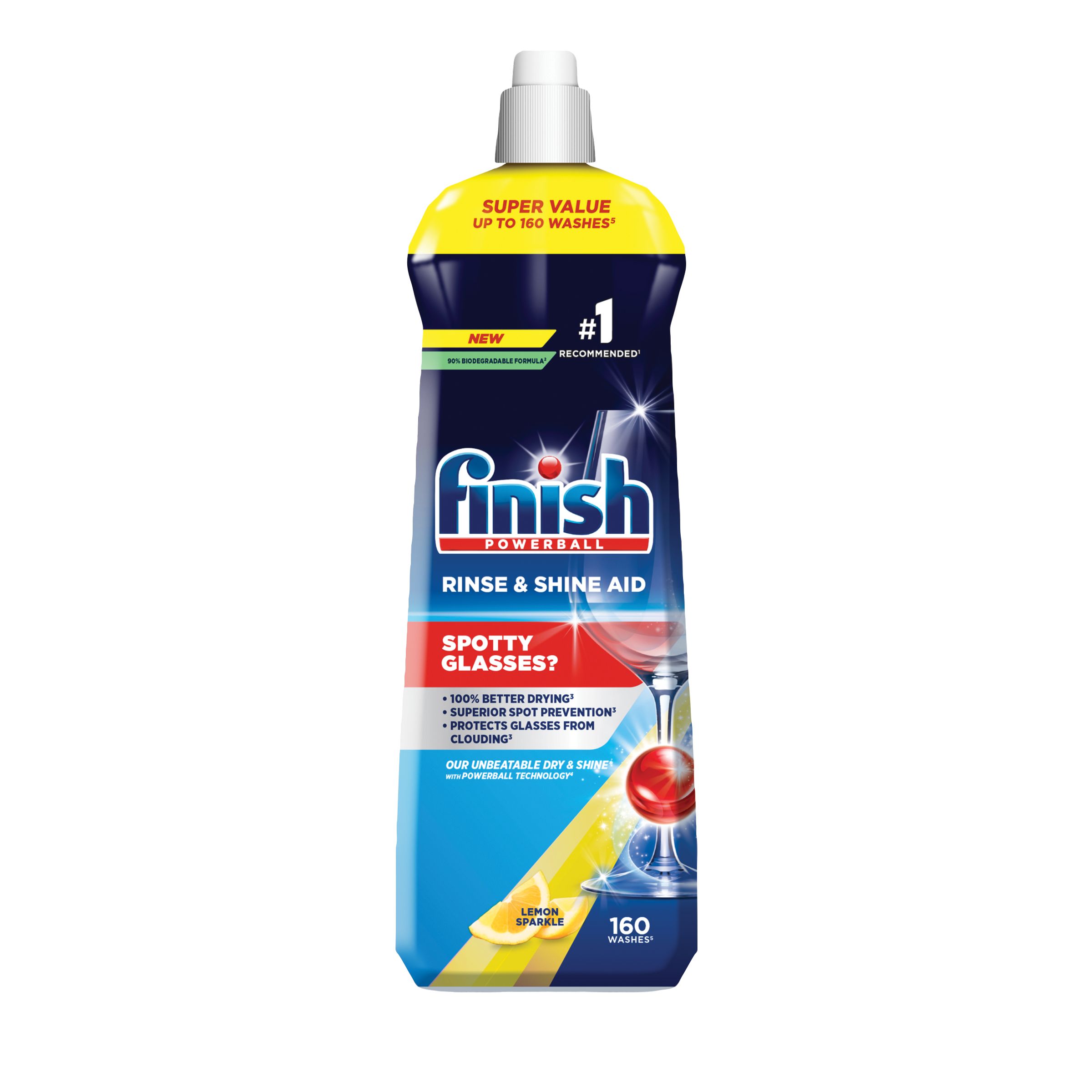 Finish Lemon Glass Dishwasher rinse aid, 1kg, 800ml