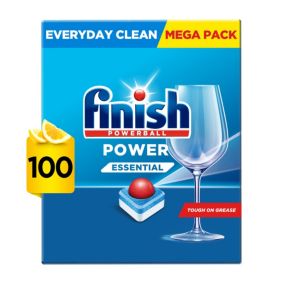 Finish Power Essentials Lemon Sparkle Dishwasher tablets, 1.48kg, Pack of 100