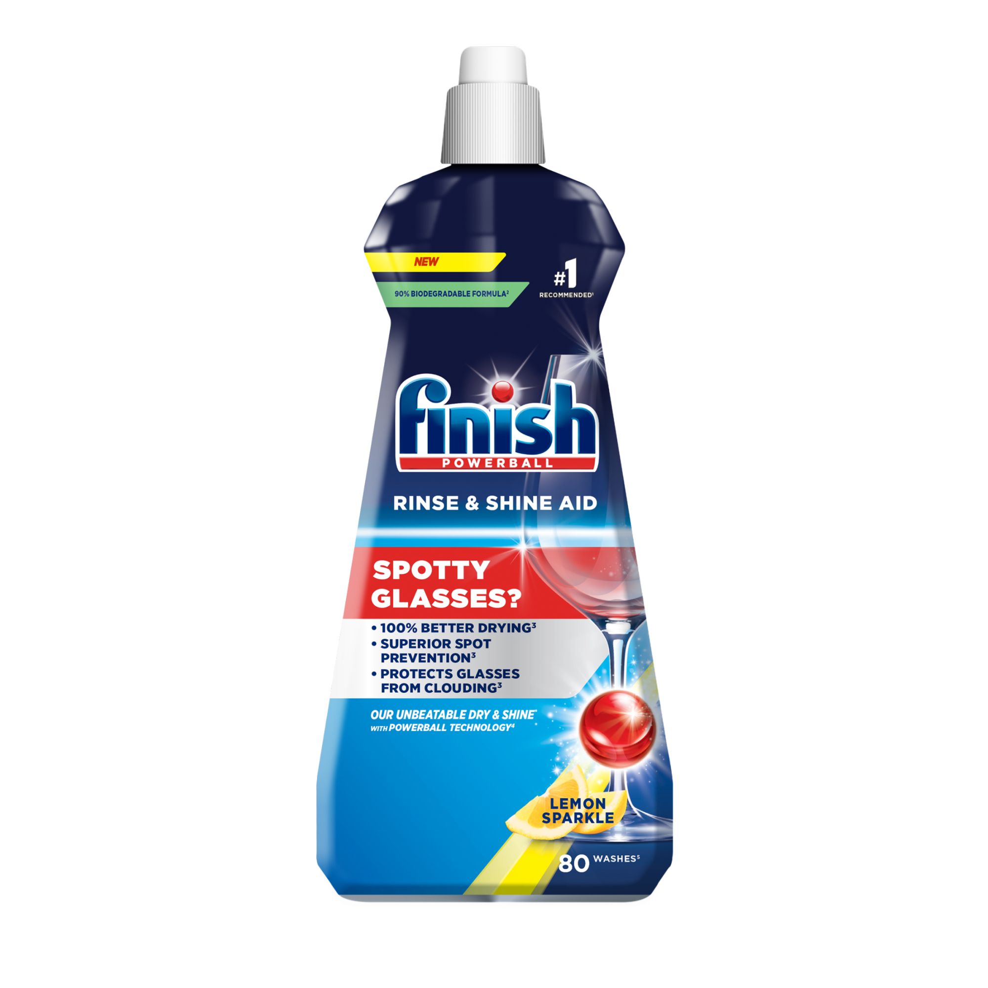 Finish Rinse & Shine Lemon Dishwasher rinse aid, 400ml, 93W