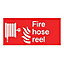 Fire hose reel Fire information sign, (H)150mm (W)200mm