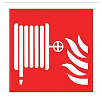 Fire hose reel symbol Fire information sign, (H)200mm (W)200mm