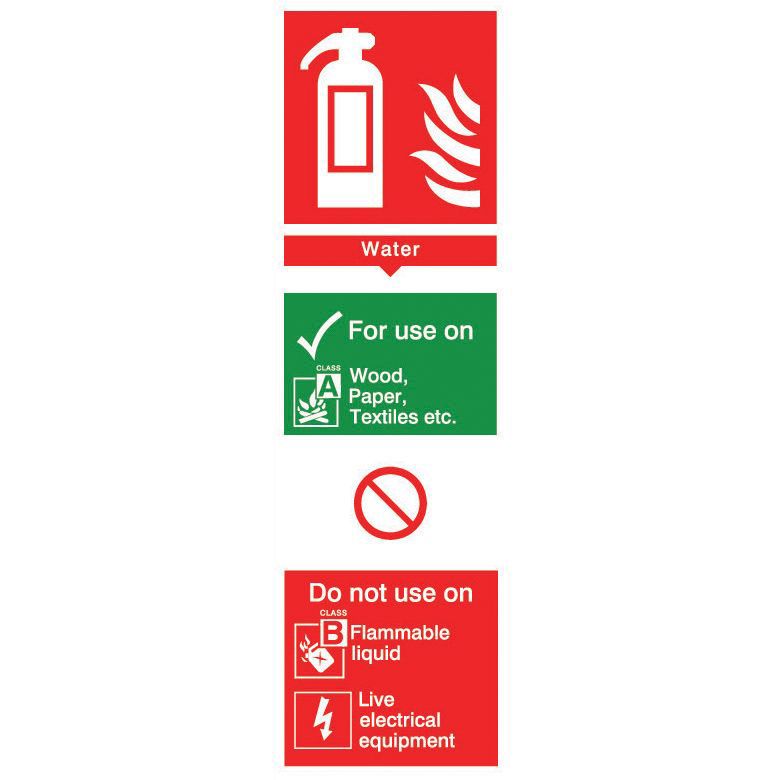 Fire hydrant water PVC Safety sign, (H)280mm (W)85mm | DIY at B&Q