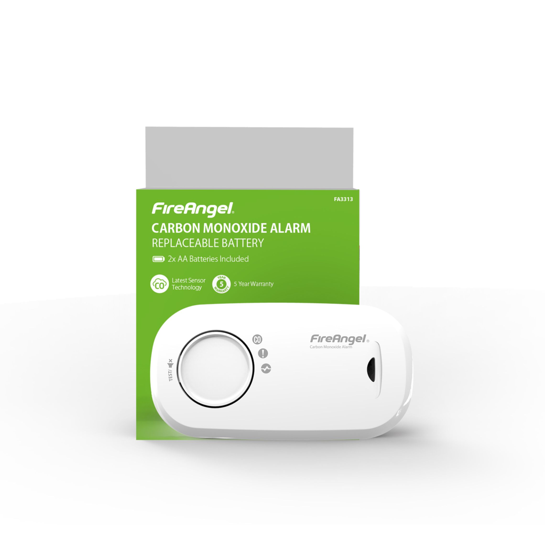 FireAngel FA3313-EUX10 Wireless Standalone Carbon monoxide Alarm with Replaceable battery