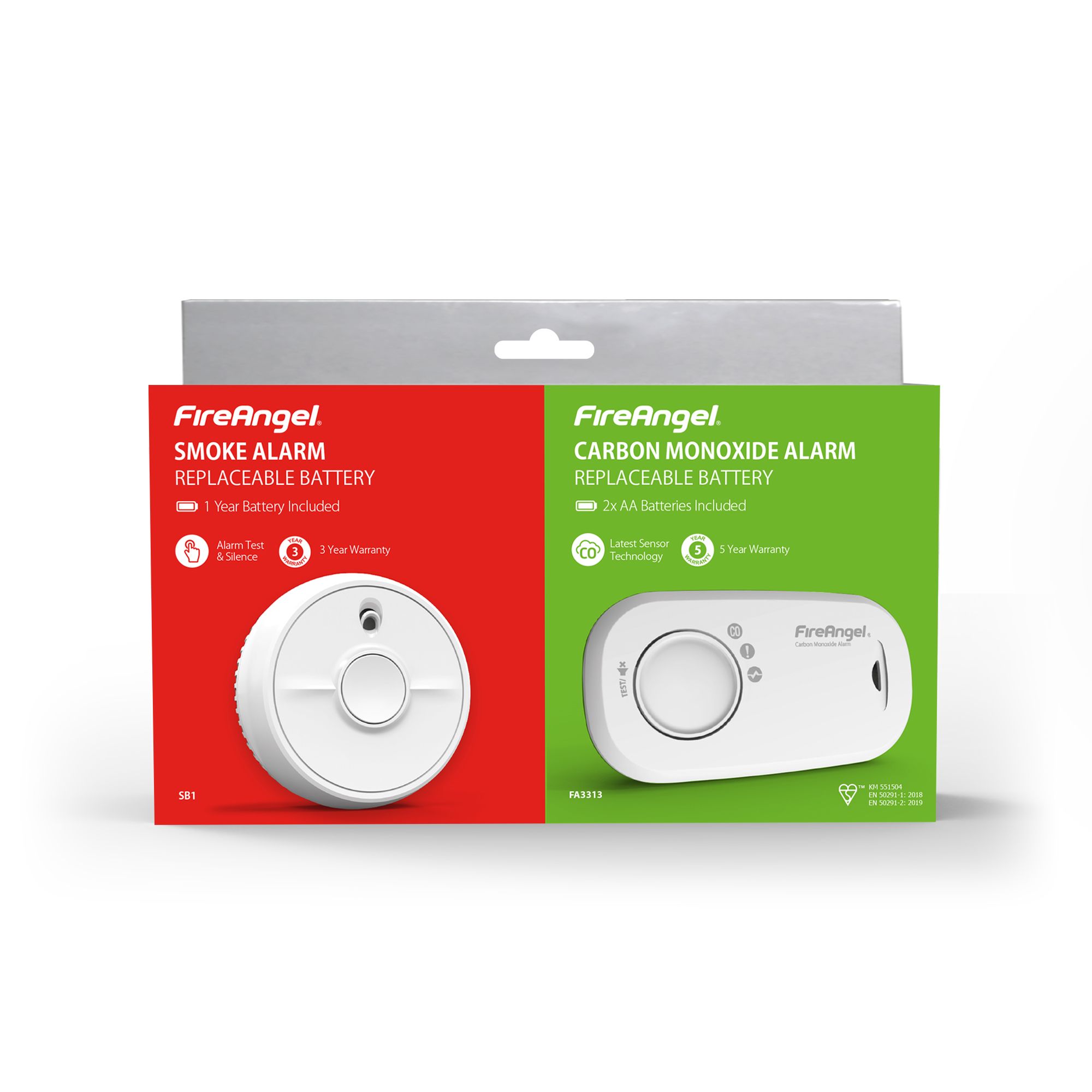 FireAngel FA3313-SB1-T2 Standalone Optical Smoke & carbon monoxide Alarm with Replaceable battery - 4