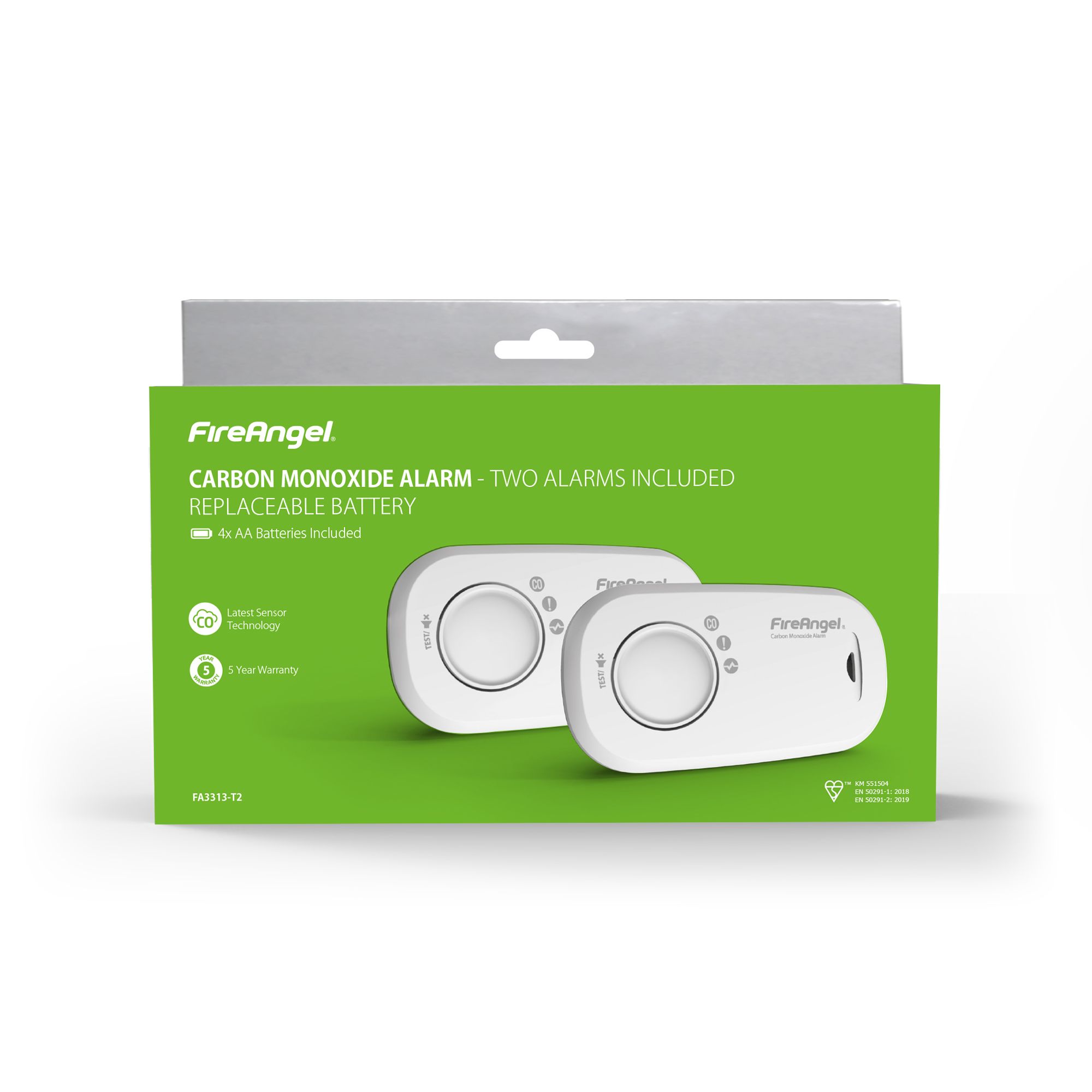 FireAngel Pro Connected Battery-powered Interlinked Smart Carbon monoxide  alarm