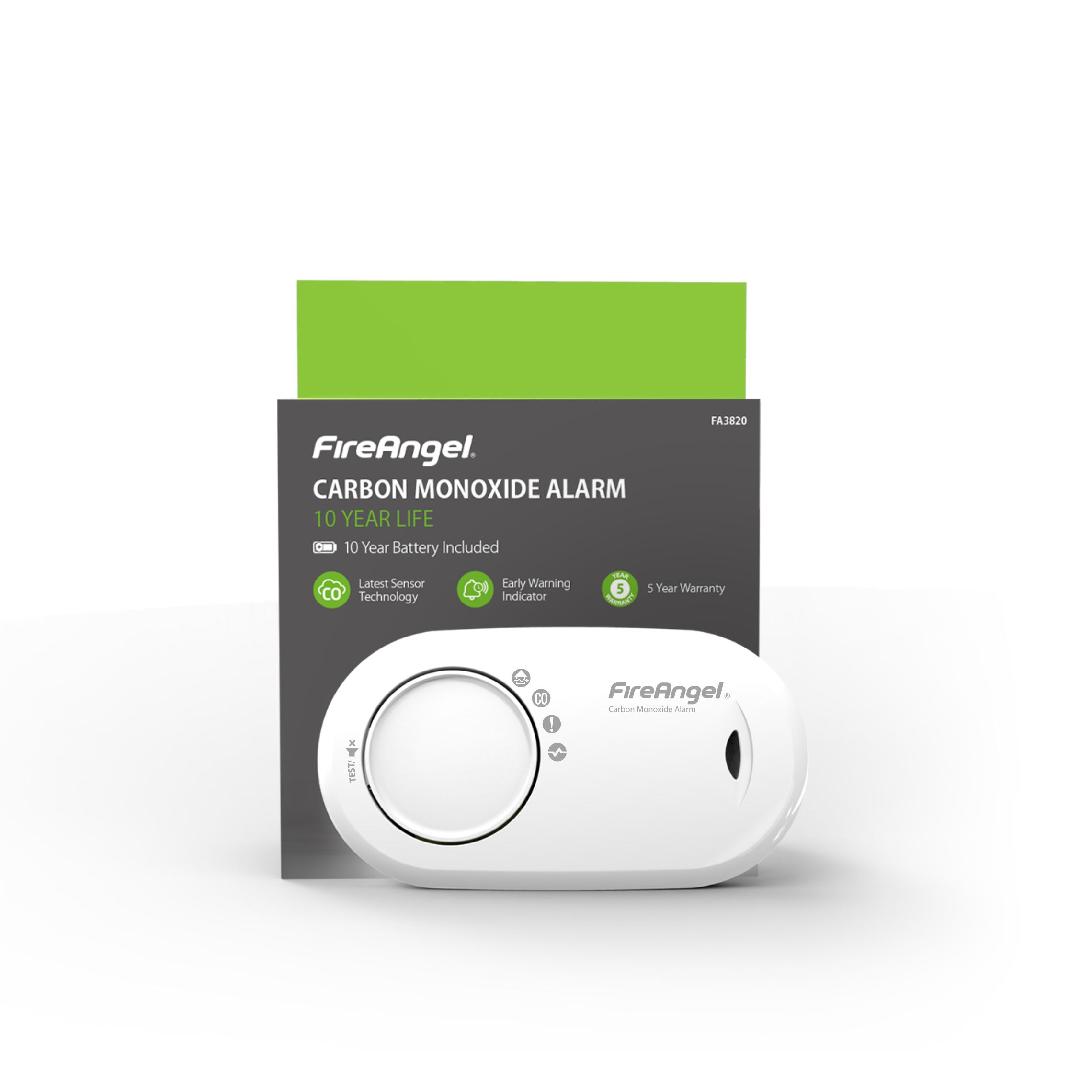 FireAngel FA3820-EUX10 Wireless Standalone Carbon monoxide Alarm with 10-year sealed battery - 4