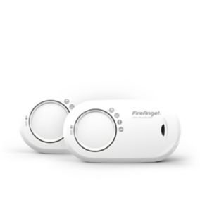 FireAngel FA3820-T2 Wireless Standalone Carbon monoxide Alarm with 10-year sealed battery, Pack of 2