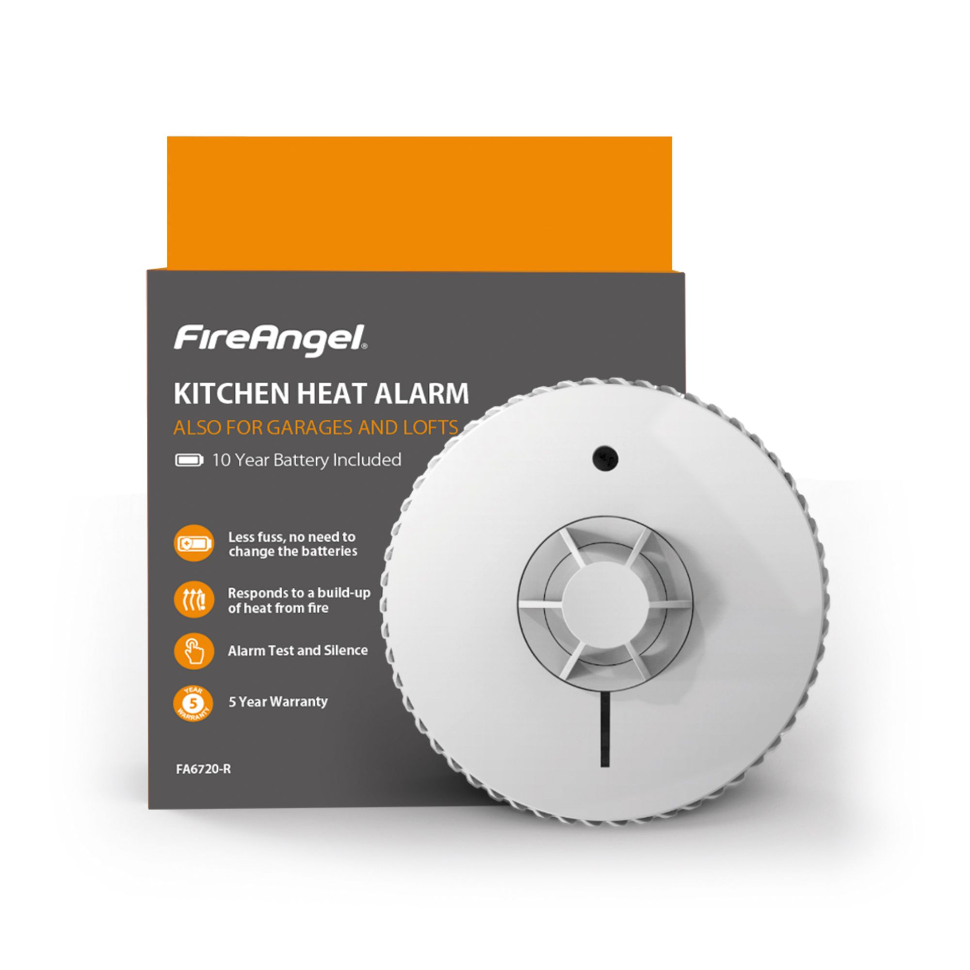 FireAngel FA6720-R Standalone Thermistor Heat Alarm with 10-year lifetime battery - 4
