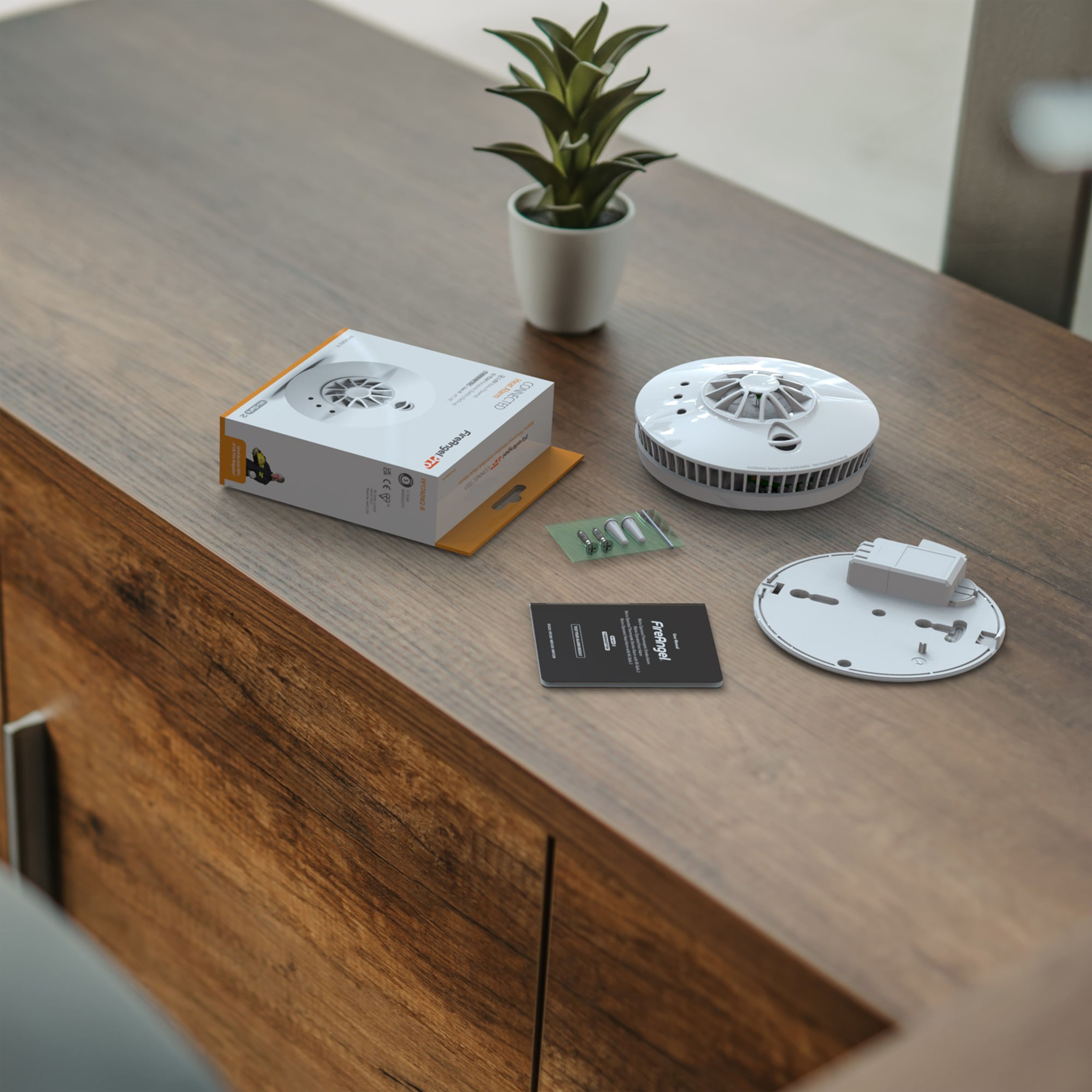 FireAngel Pro Connected Battery & mains-powered Interlinked Smart Heat alarm