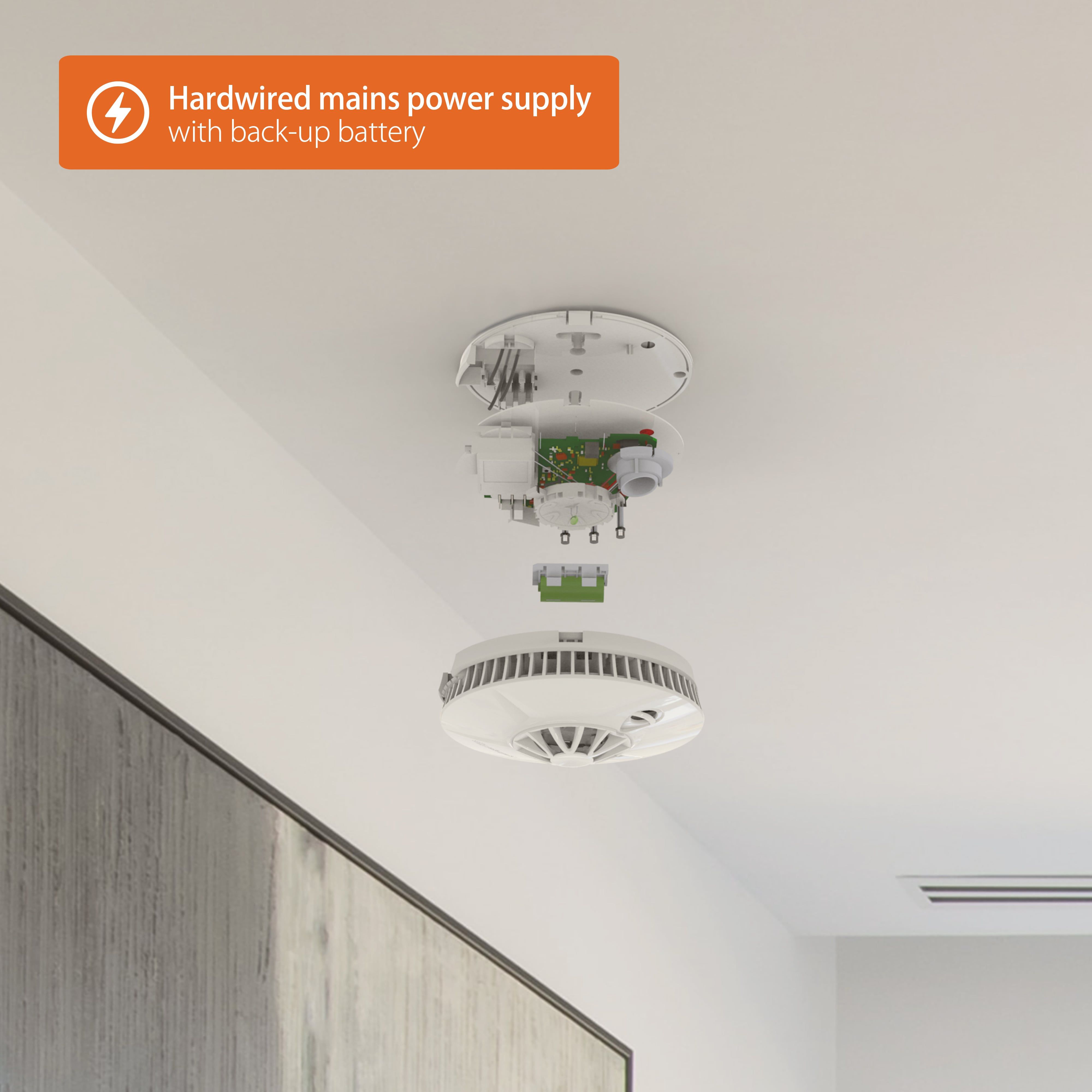 FireAngel Pro Connected Battery & mains-powered Interlinked Smart Heat alarm