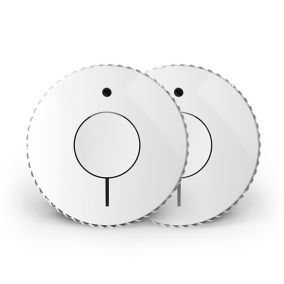 FireAngel Smoke Alarm FA6620-R-T2 Standalone Optical Smoke Alarm with 10-year lifetime battery, Pack of 2