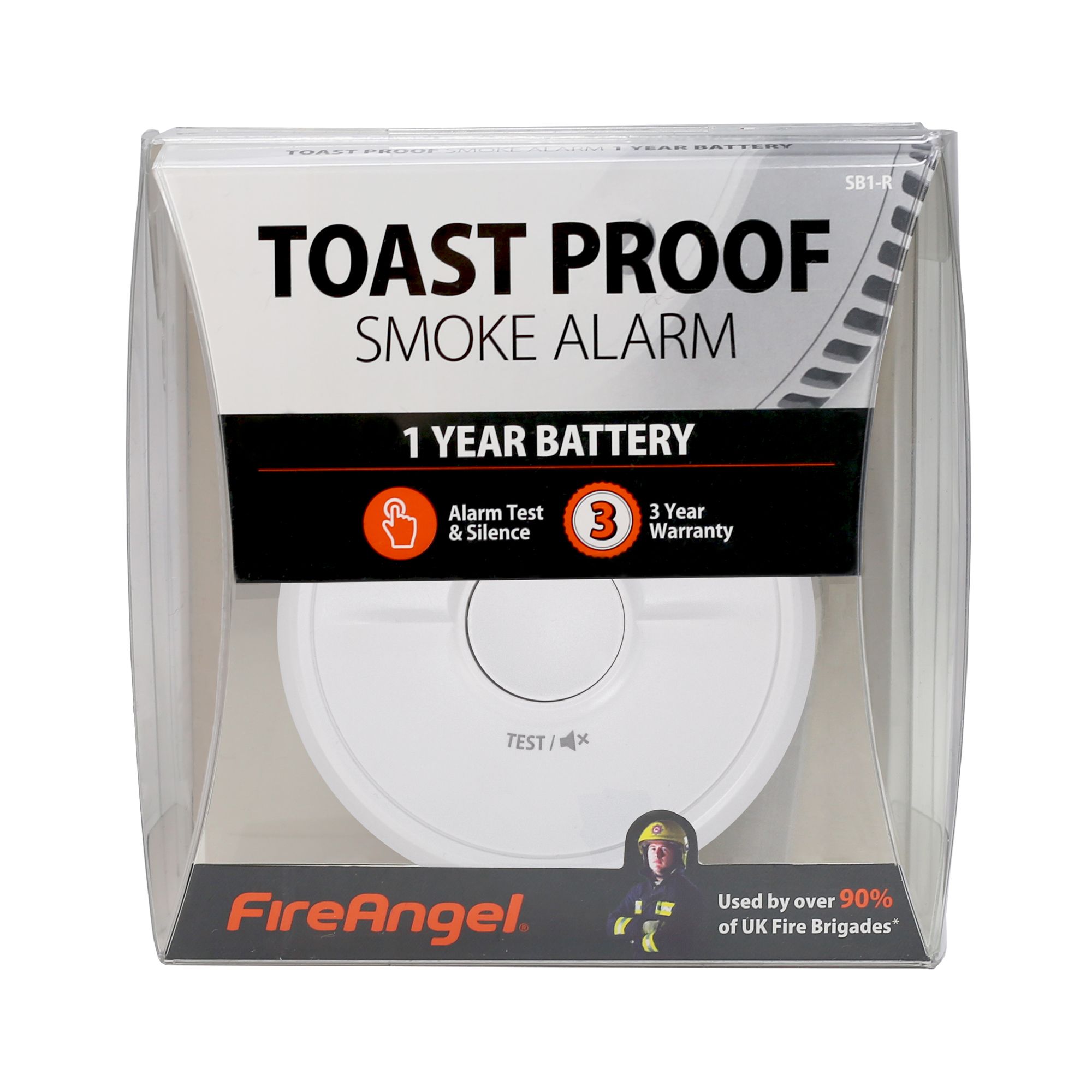 FireAngel Toast Proof SB1-R Standalone Optical Smoke Alarm with 1-year battery - 3