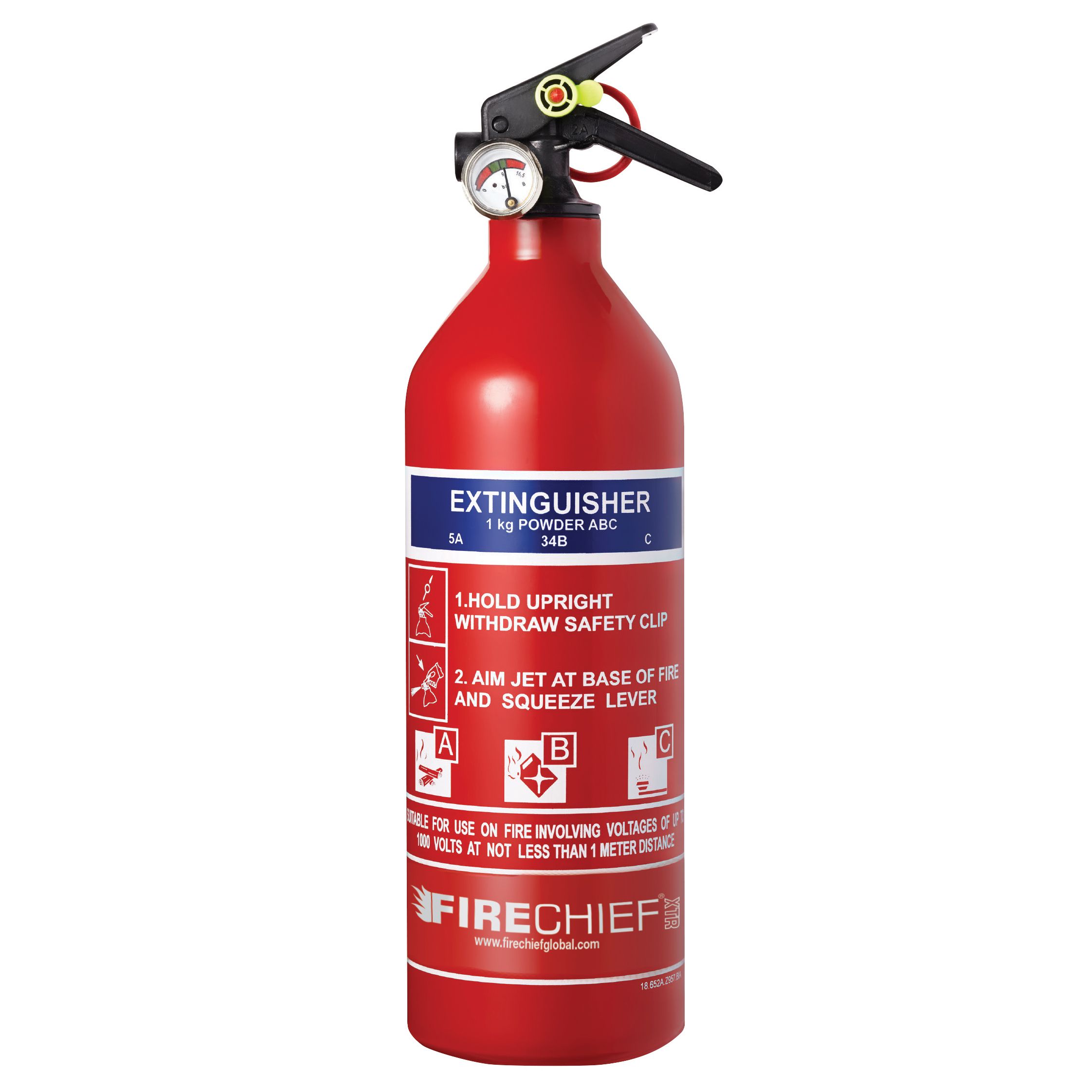 Firechief Dry Powder Fire Extinguisher 1kg DIY At B Q