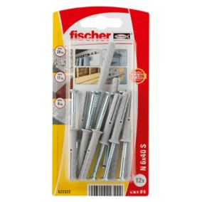 Fischer Hammer fixing (L)40mm (Dia)6mm, Pack of 12