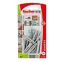 Fischer Nylon & steel Wall plug (L)35mm (Dia)6mm, Pack of 10