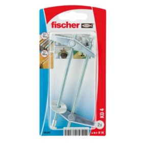 Fischer Pan head Spring toggle (Dia)14mm (L)90mm, Pack of 2