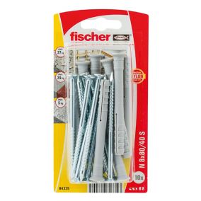 Fischer PZ Countersunk Hammer fixing (Dia)8mm (L)80mm, Pack of 10