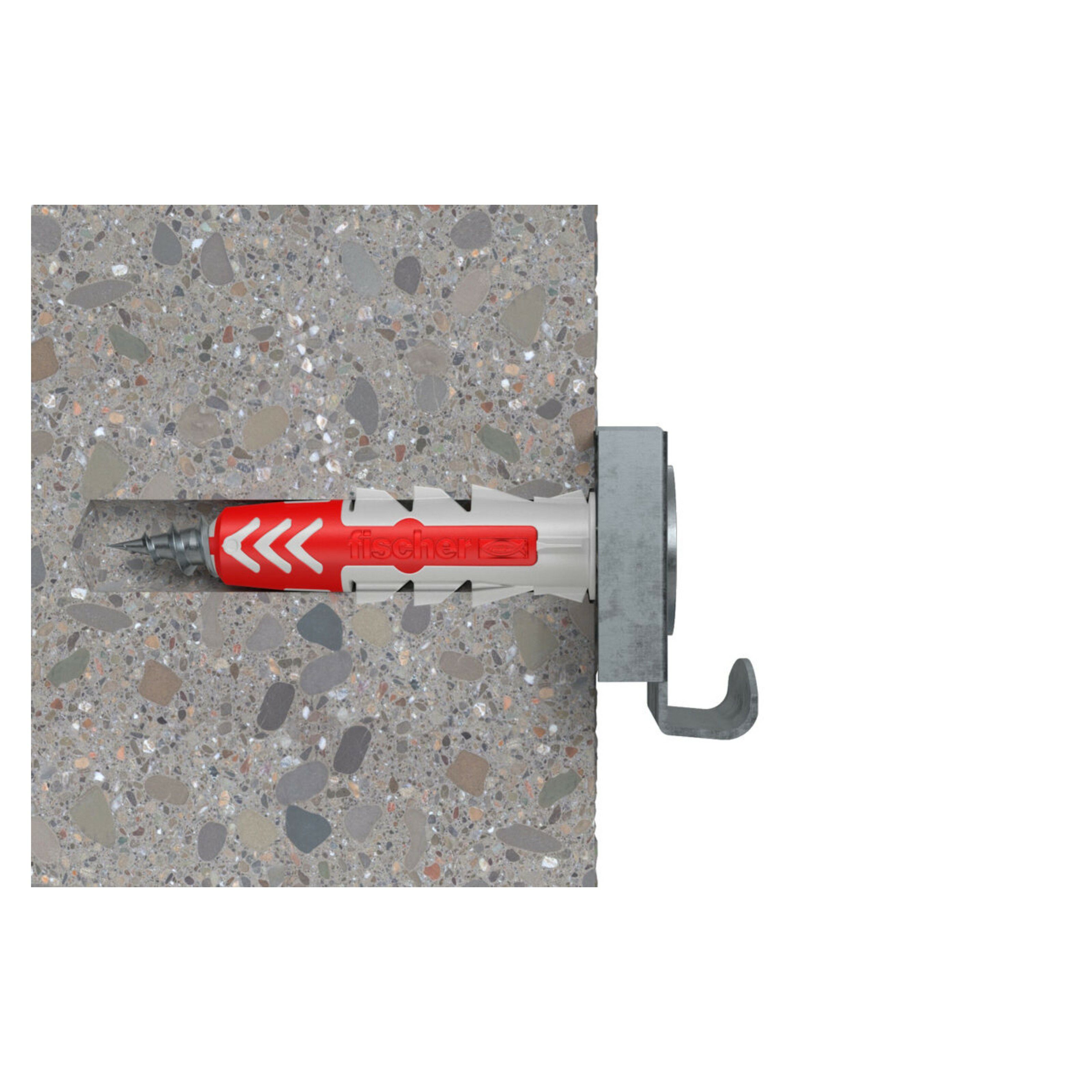 Fischer PZ Raised-countersunk Zinc-plated Grey Mirror screw (Dia)4mm (L)30mm, Pack of 4