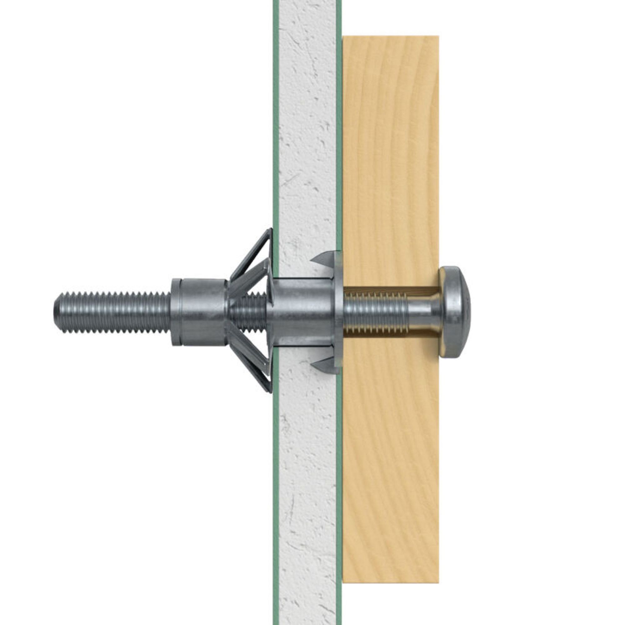 Fischer Steel Pan head Hollow wall anchor M6 (L)52mm, Pack of 4