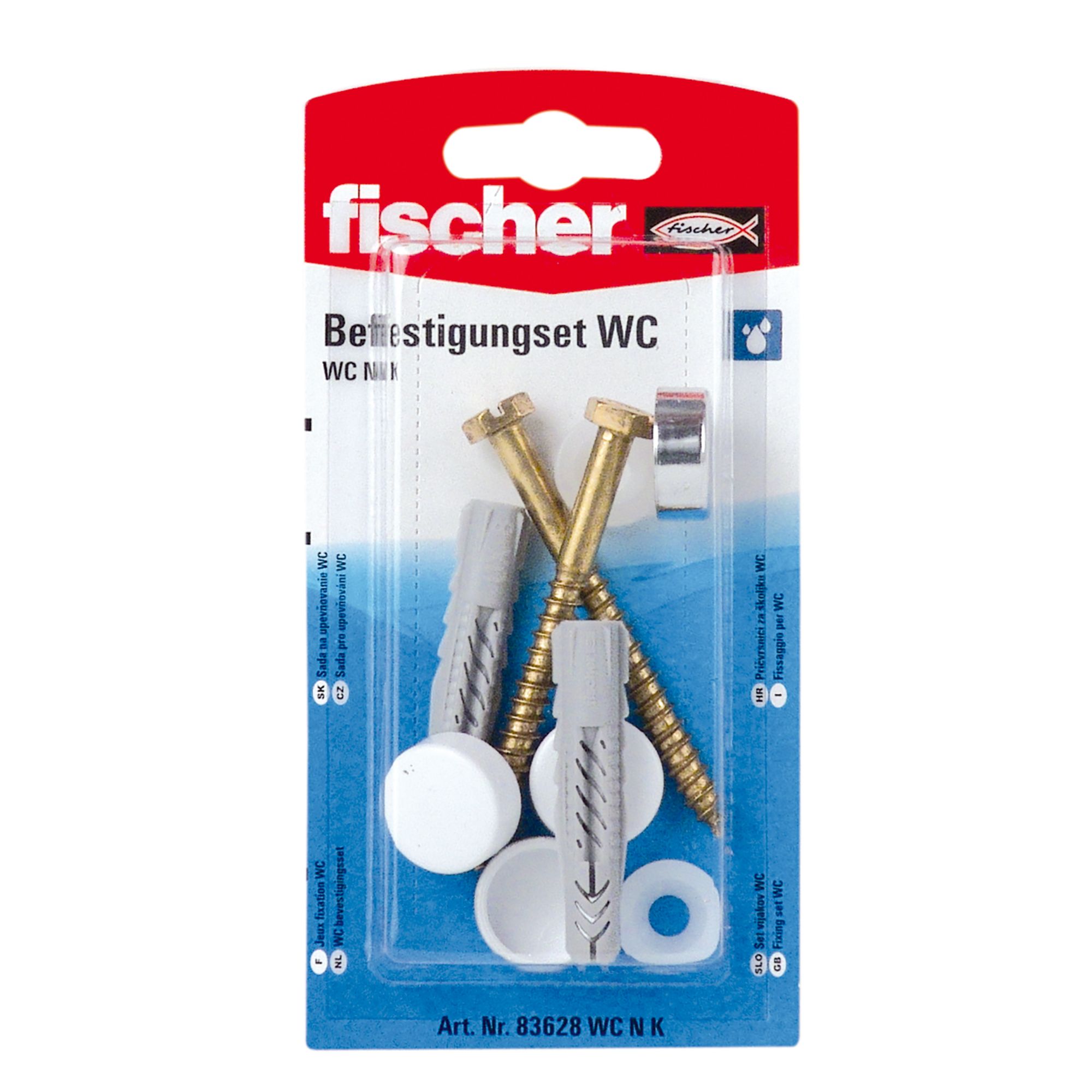 Fischer Toilet Fixing cap kit (L)70mm
