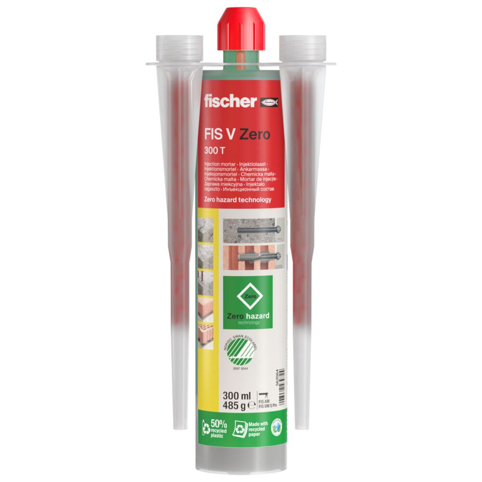 Fisher FIS V Zero Mortar Non-fire-rated resin, 300ml