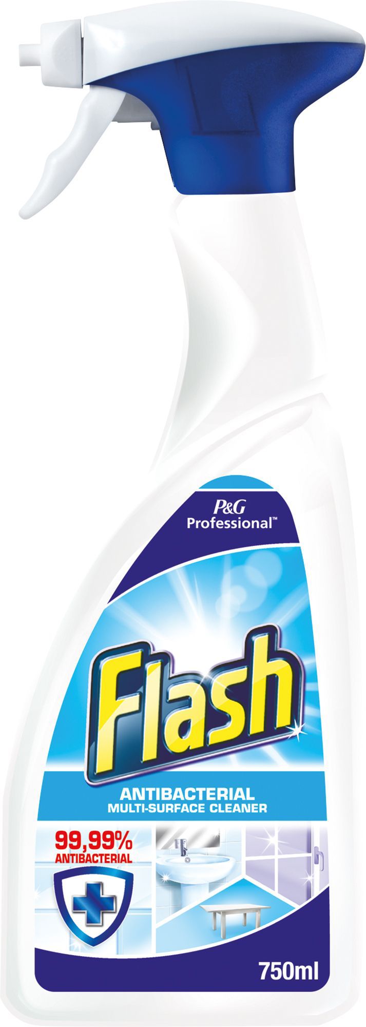 Flash Antibacterial Cleaning Spray 750 Ml Diy At B Q