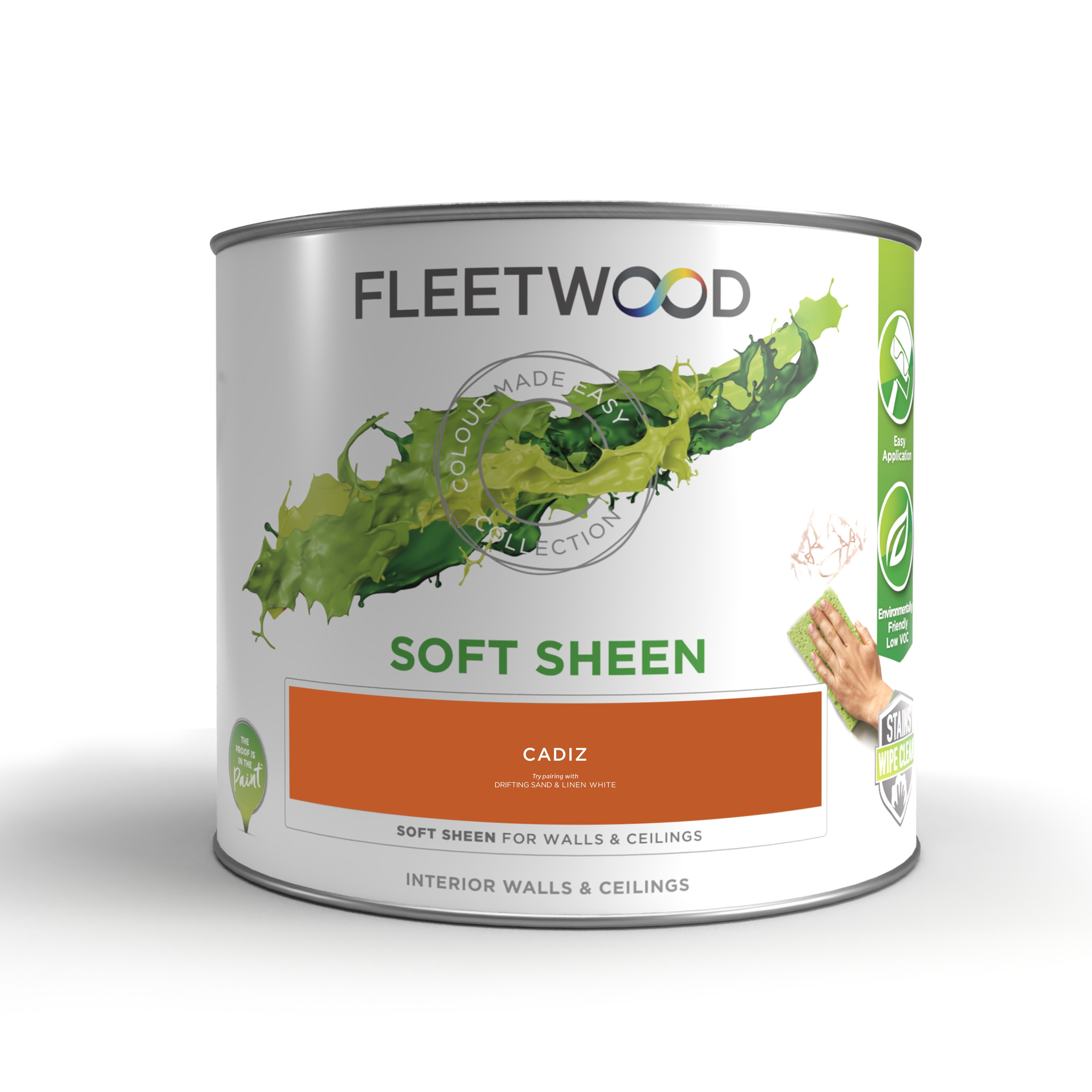 Fleetwood Cadiz Soft sheen Emulsion paint, 2.5L