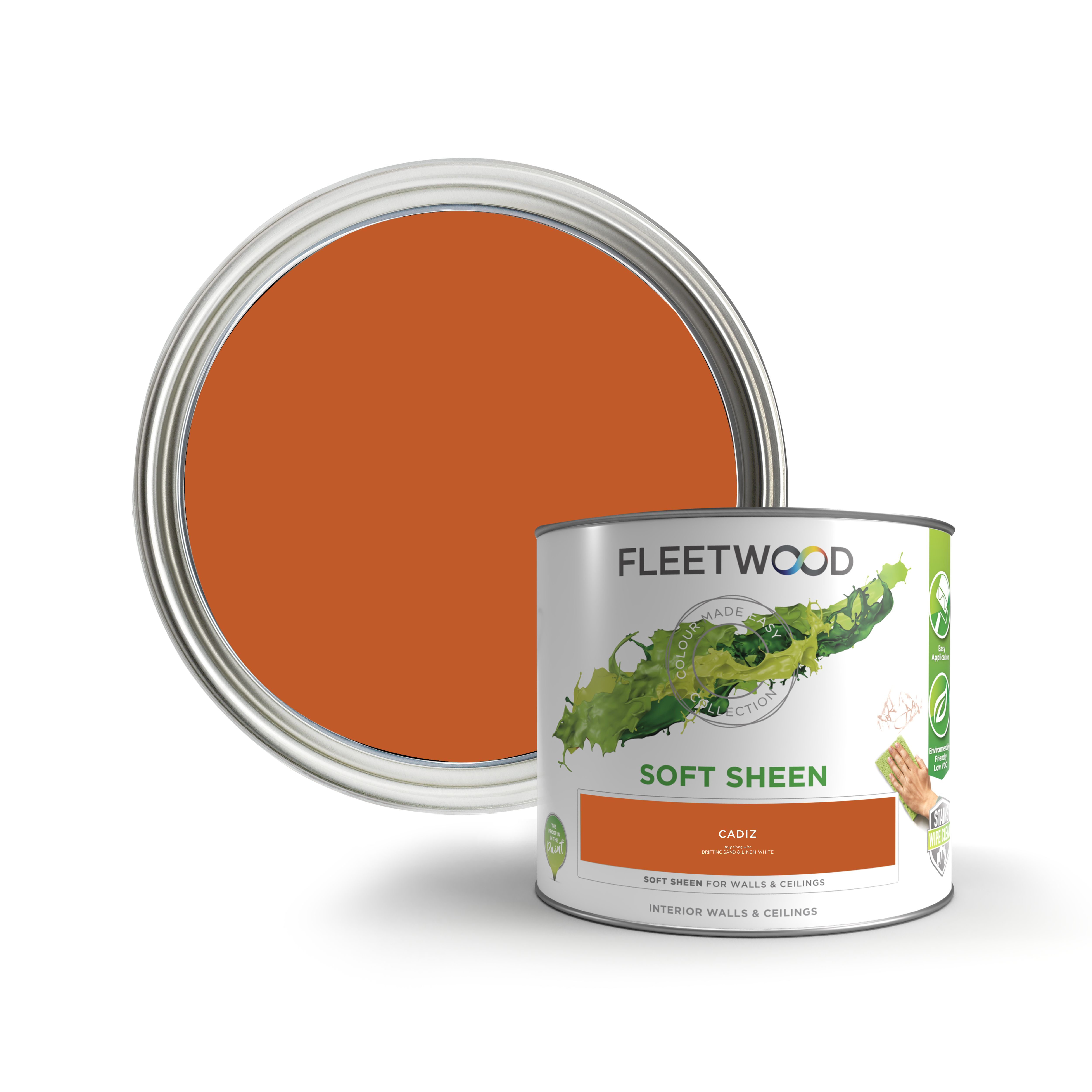 Fleetwood Cadiz Soft sheen Emulsion paint, 2.5L