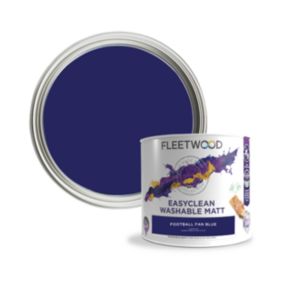 Fleetwood Easyclean Matt Football Blue Emulsion paint, 2.5L