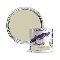 Fleetwood Easyclean Matt Light Hessian Emulsion paint, 2.5L