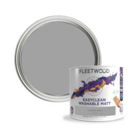 Fleetwood Easyclean Matt Modern Grey Emulsion paint, 2.5L