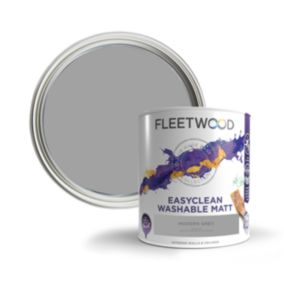 Fleetwood Easyclean Matt Modern Grey Matt Emulsion paint, 5L