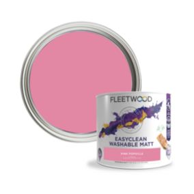 Fleetwood Easyclean Matt Pink Popsicle Matt Emulsion paint, 2.5L