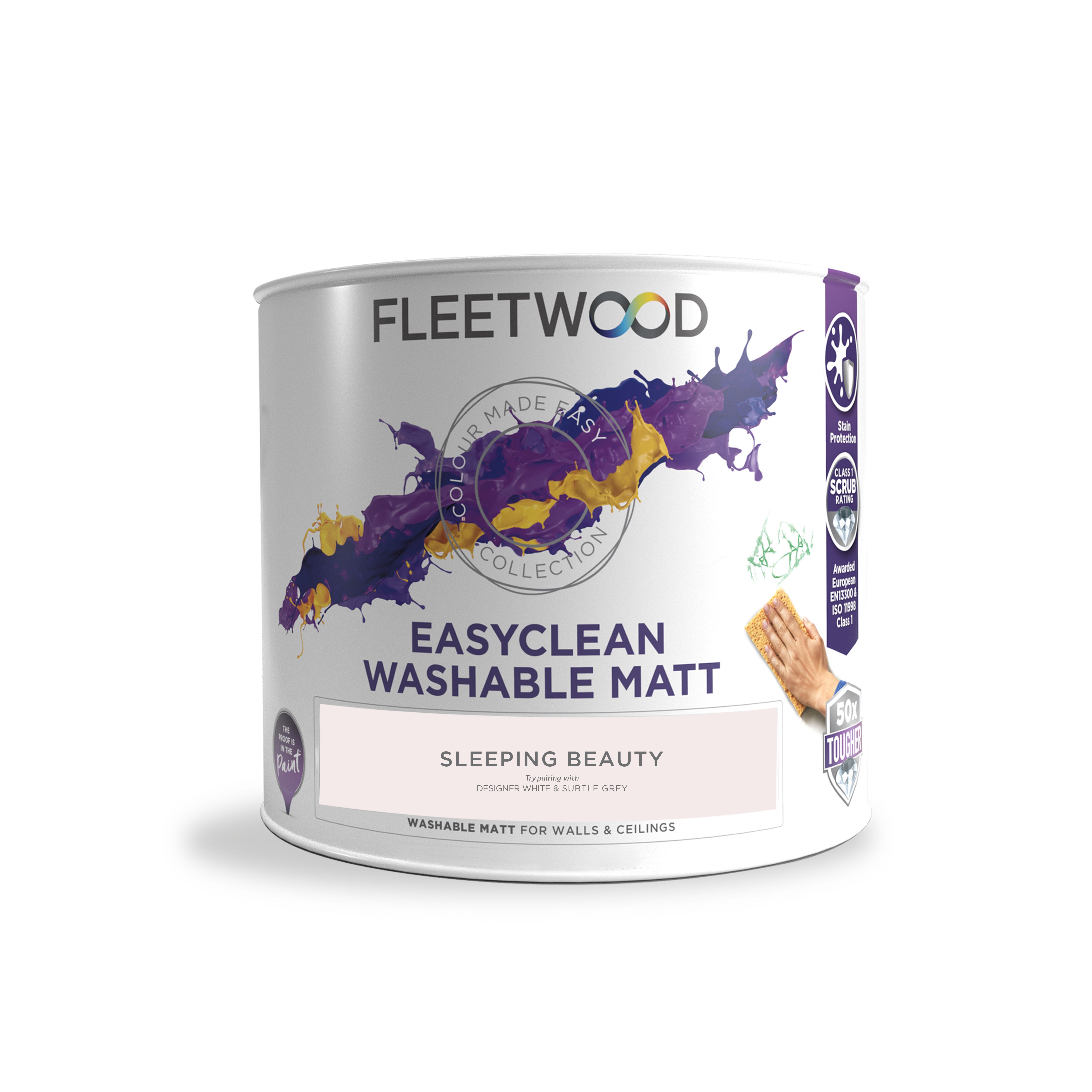 Fleetwood Easyclean Matt Sleeping Beauty Matt Emulsion paint, 2.5L