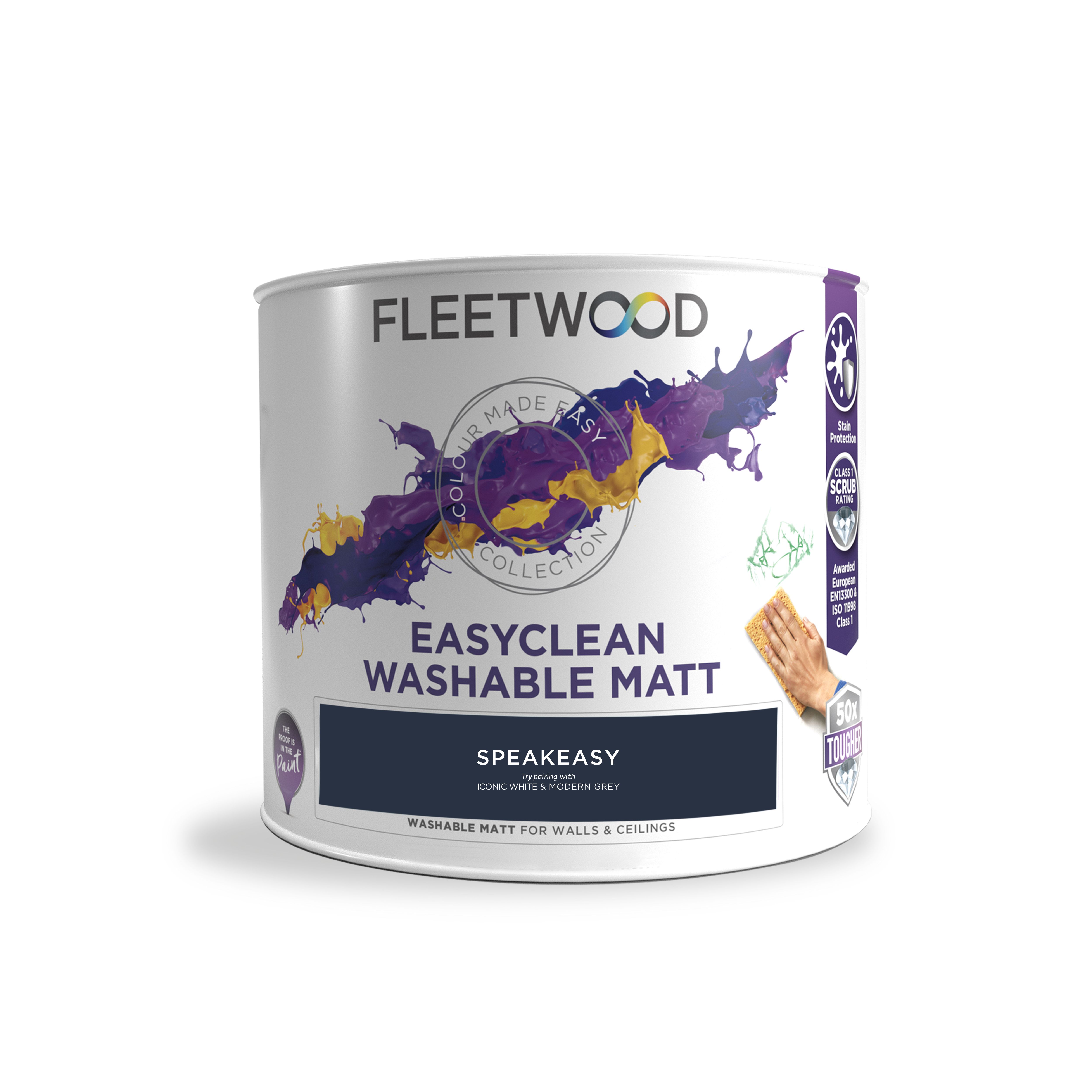 Fleetwood Easyclean Matt Speakeasy Matt Emulsion paint, 2.5L