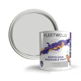 Fleetwood Easyclean Matt Warm Grey Emulsion paint, 5L
