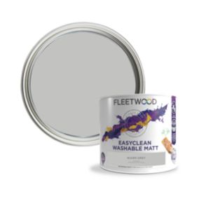 Fleetwood Easyclean Matt Warm Grey Matt Emulsion paint, 2.5L