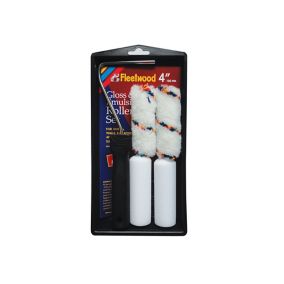 Fleetwood Gloss & Emulsion Foam & knitted polyester Short pile Roller set, 6 pieces