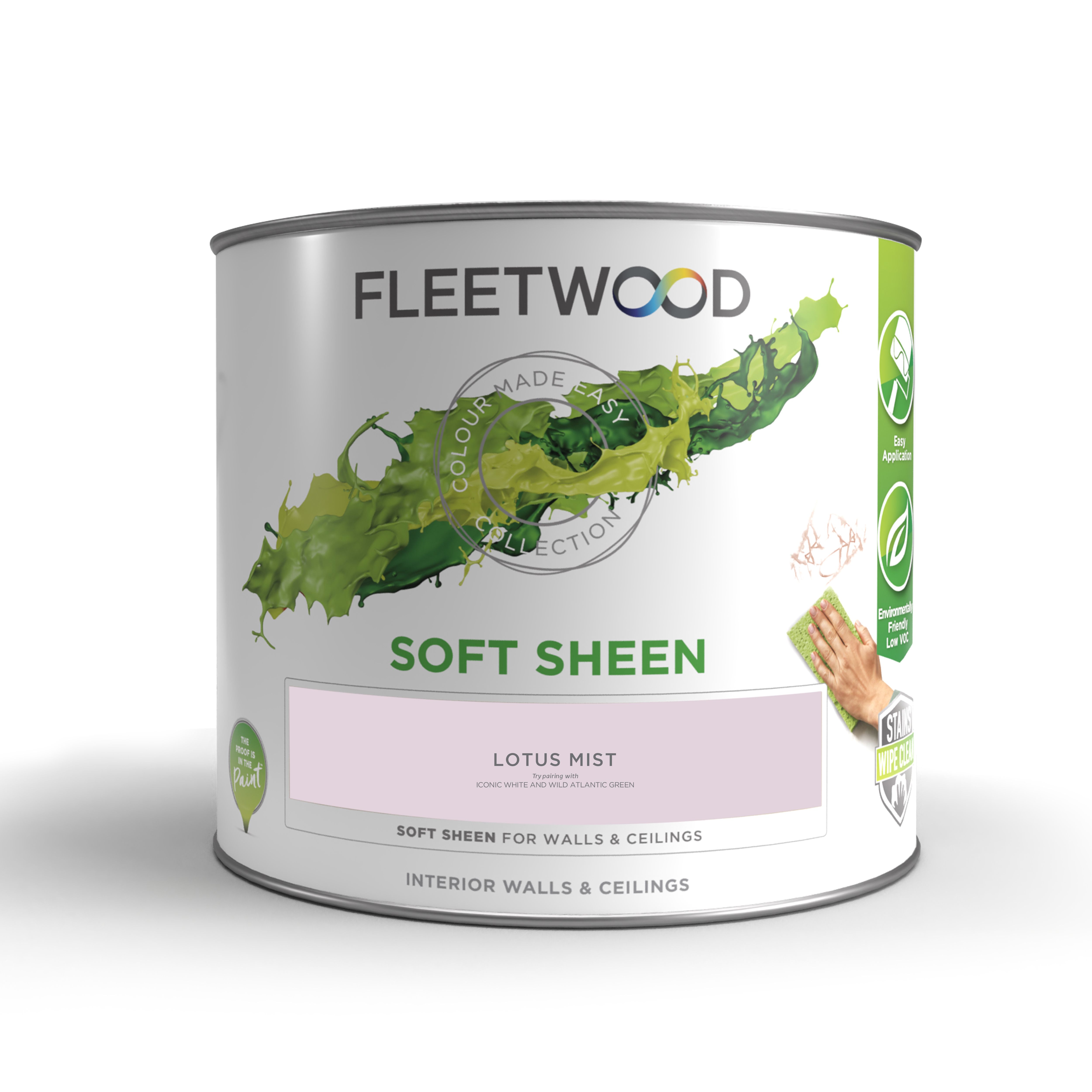 Fleetwood Lotus Mist Soft sheen Emulsion paint, 2.5L