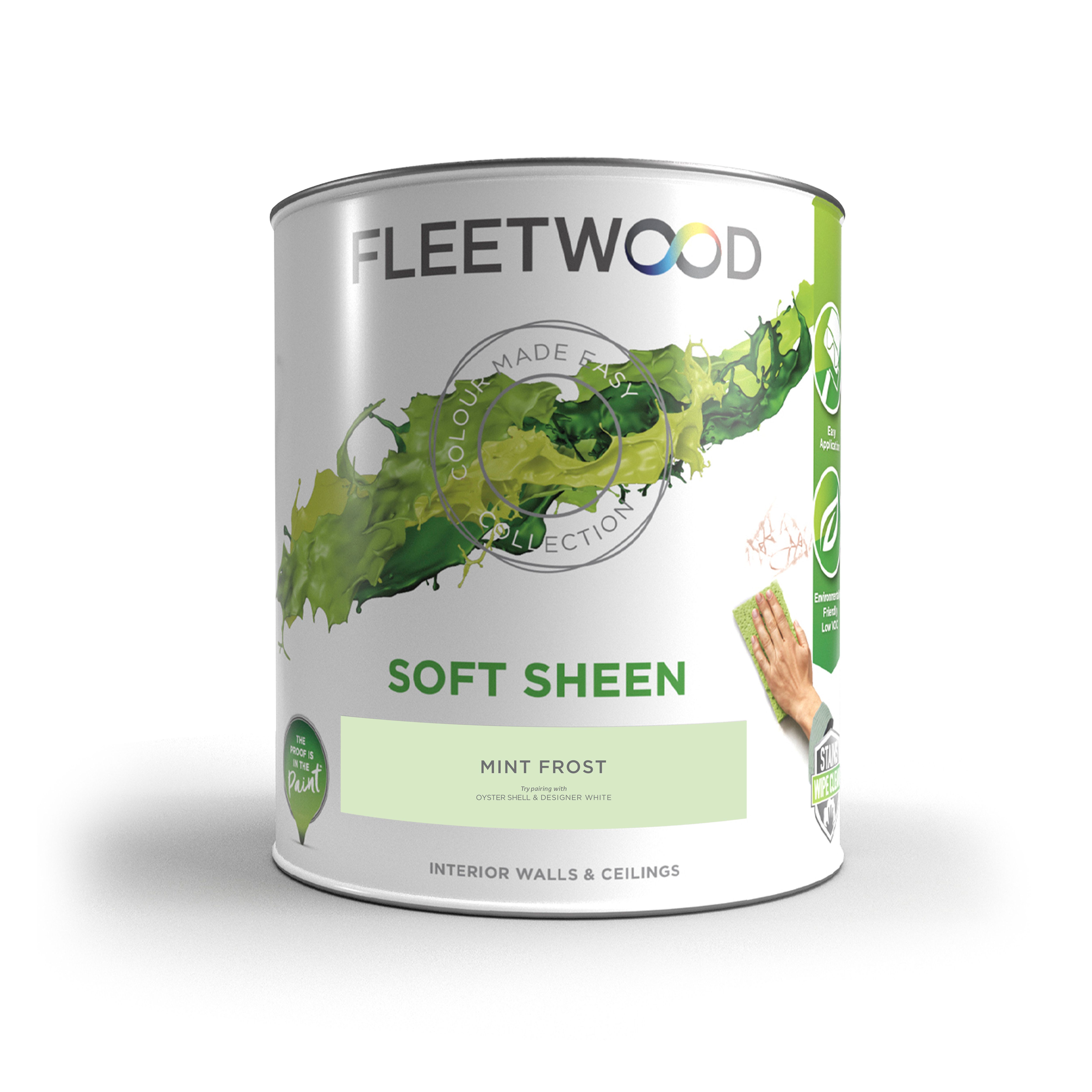 Fleetwood Mint Frost Soft sheen Emulsion paint, 5L