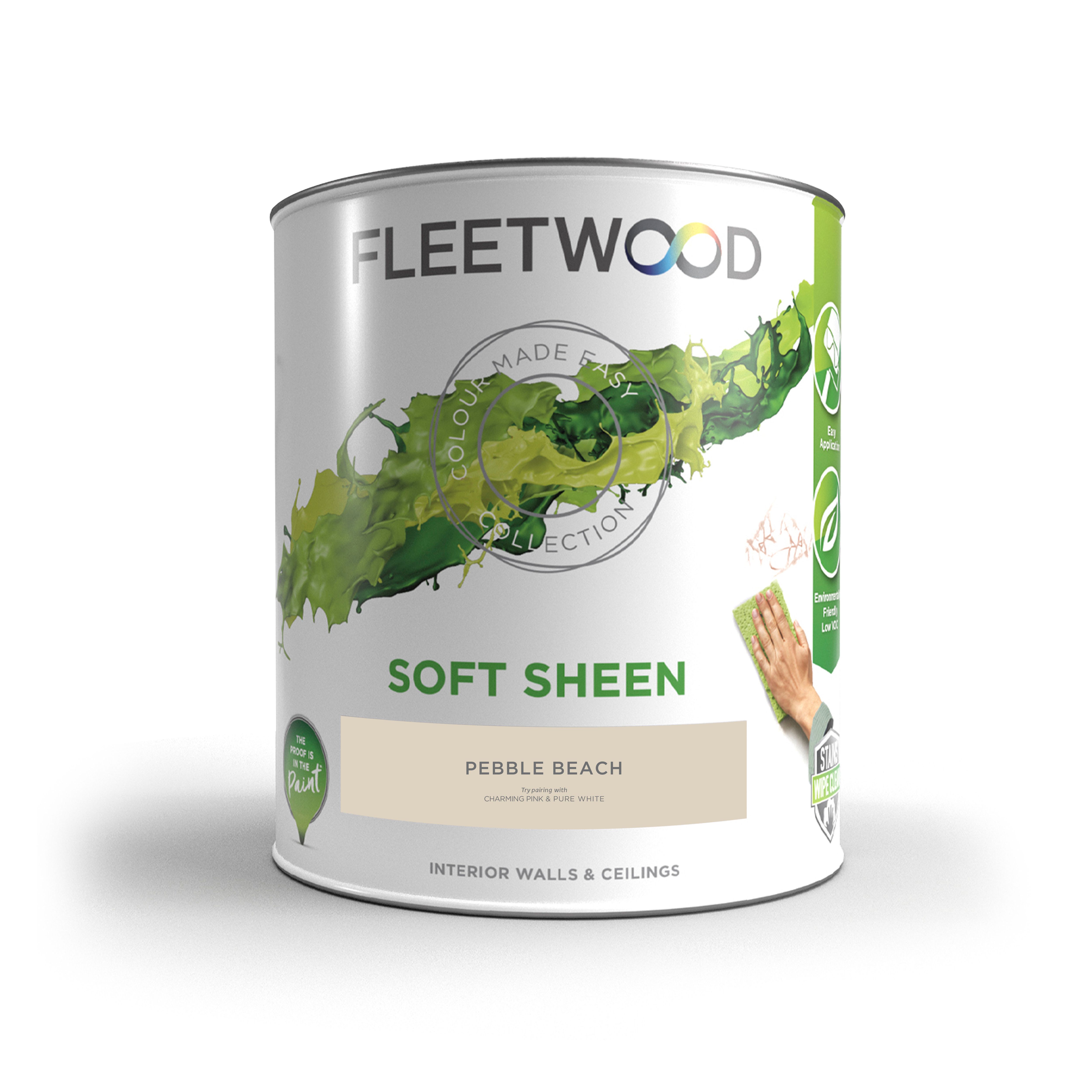 Fleetwood Pebble Beach Soft sheen Emulsion paint, 5L