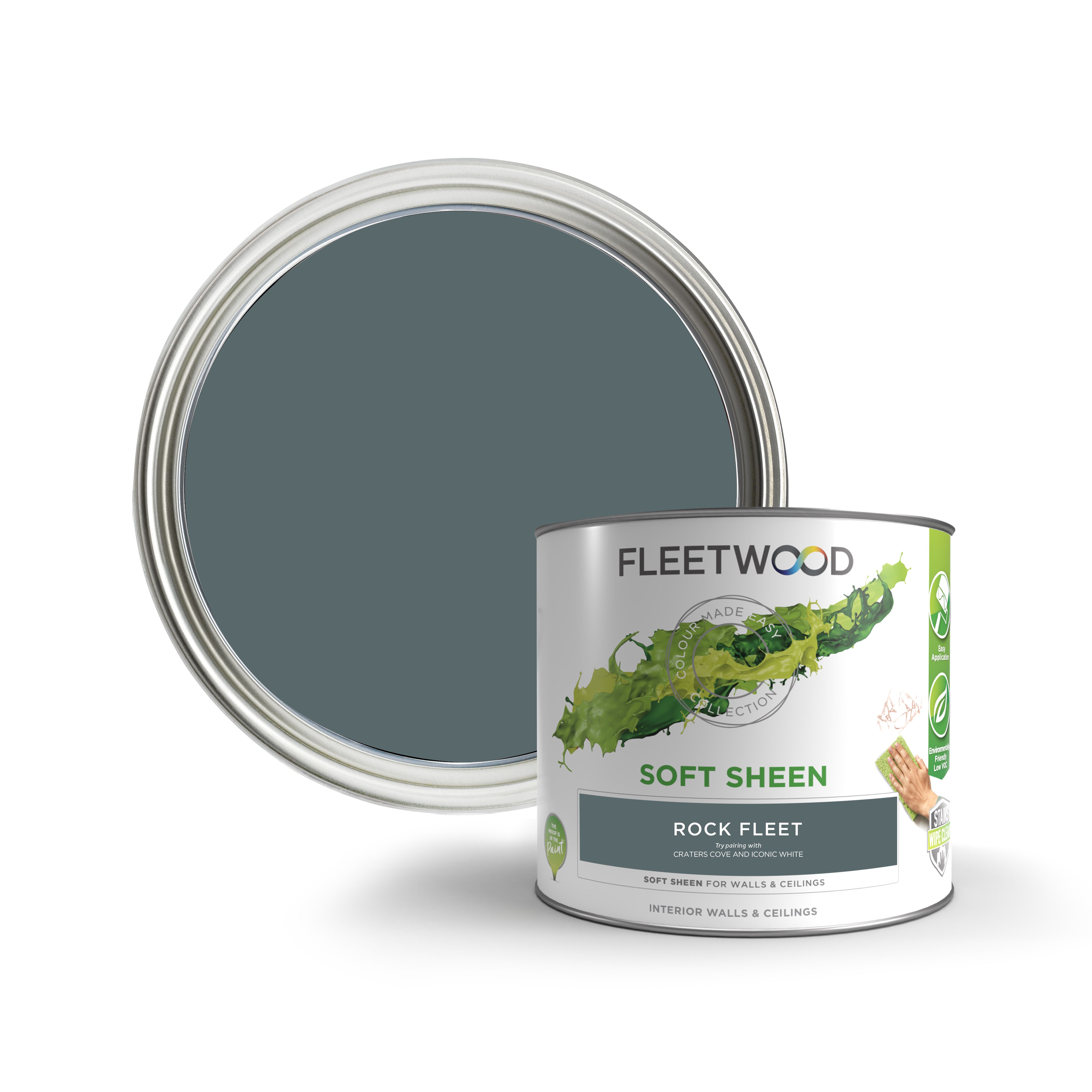 Fleetwood Taupe Soft sheen Emulsion paint, 2.5L