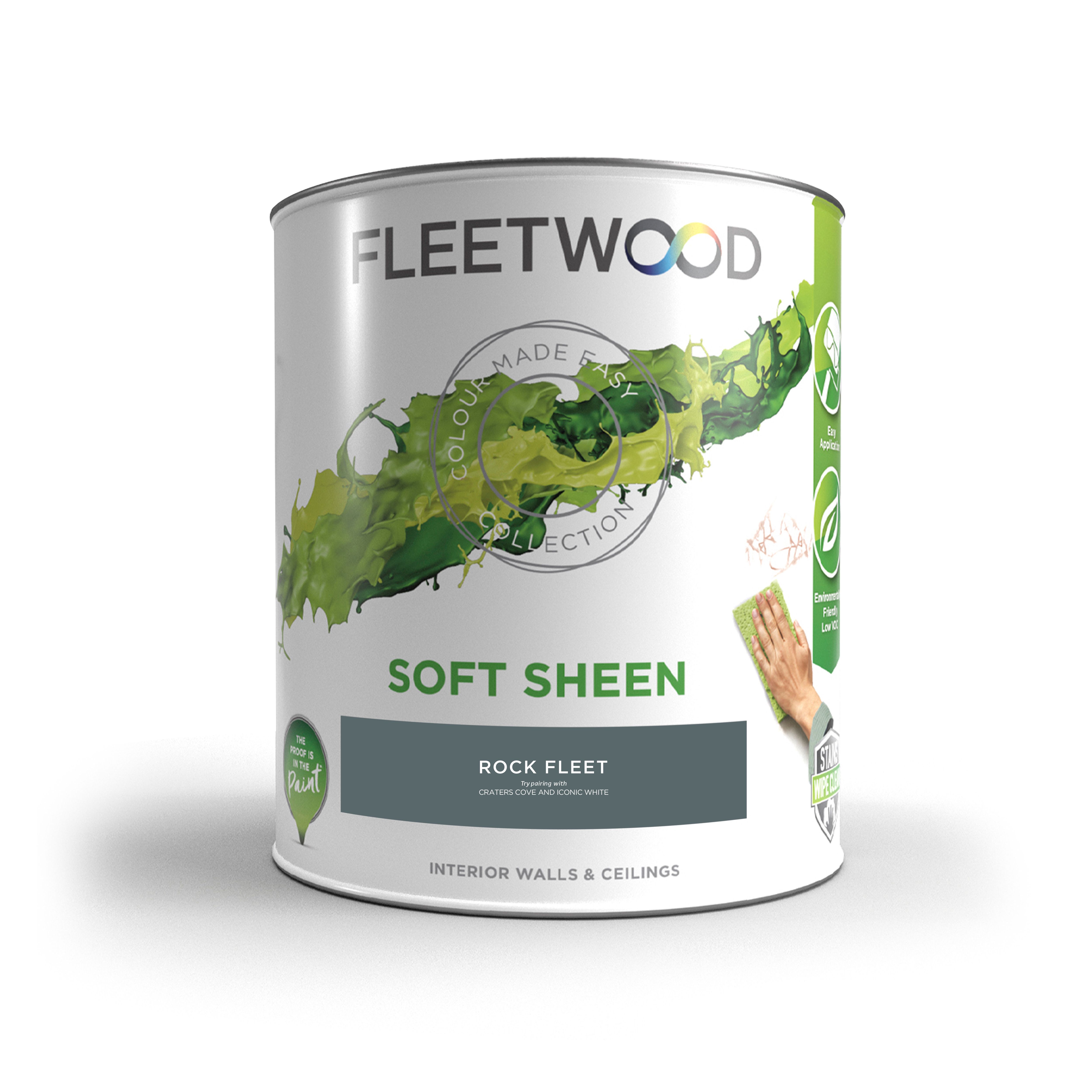 Fleetwood Rock Fleet Soft sheen Emulsion paint, 5L