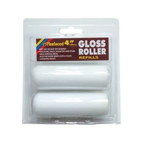 Fleetwood Roller Sleeves 4" Short Pile Polyamide Roller sleeve, Pack of 2