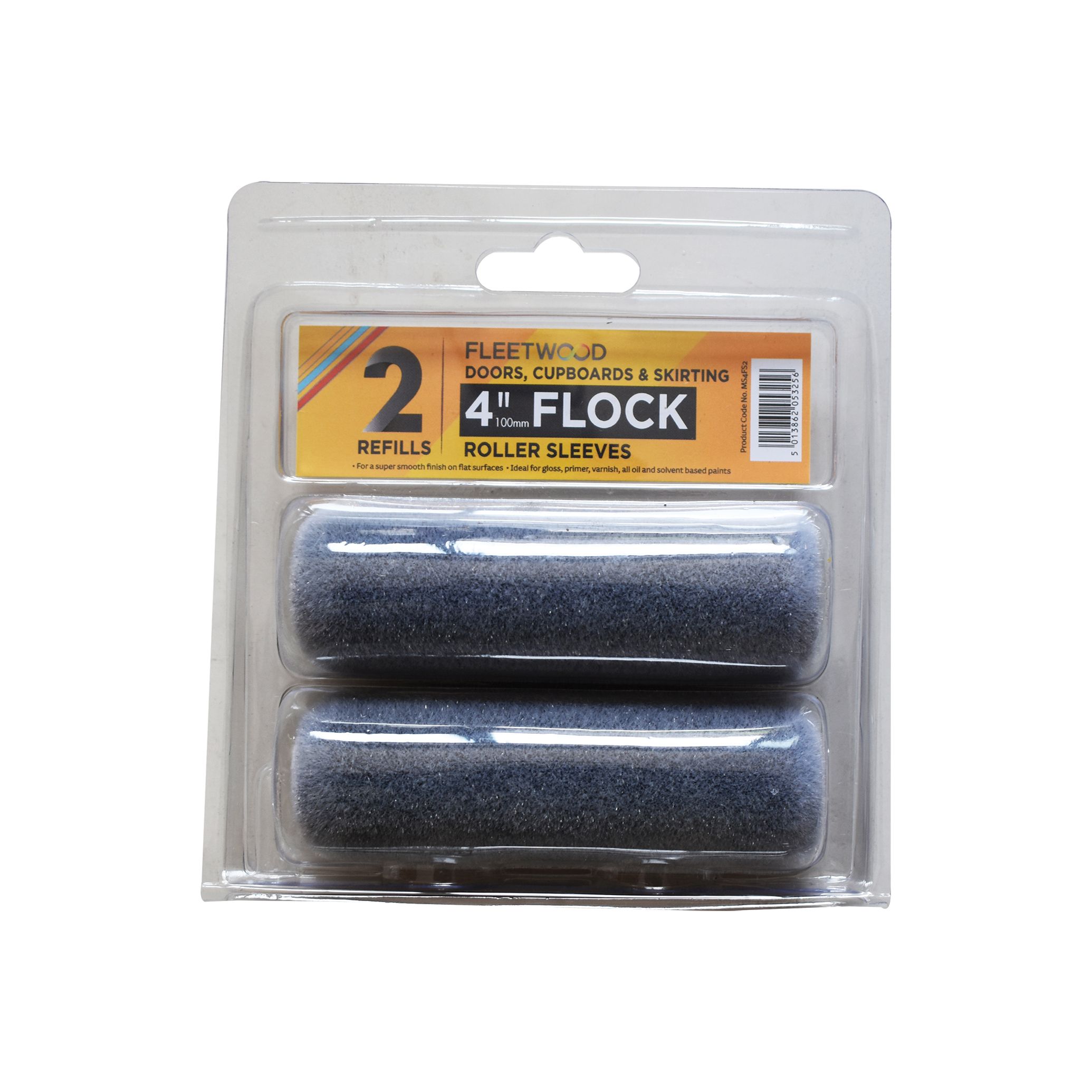 Fleetwood Roller Sleeves Short Pile 4" Roller sleeve, Pack of 2