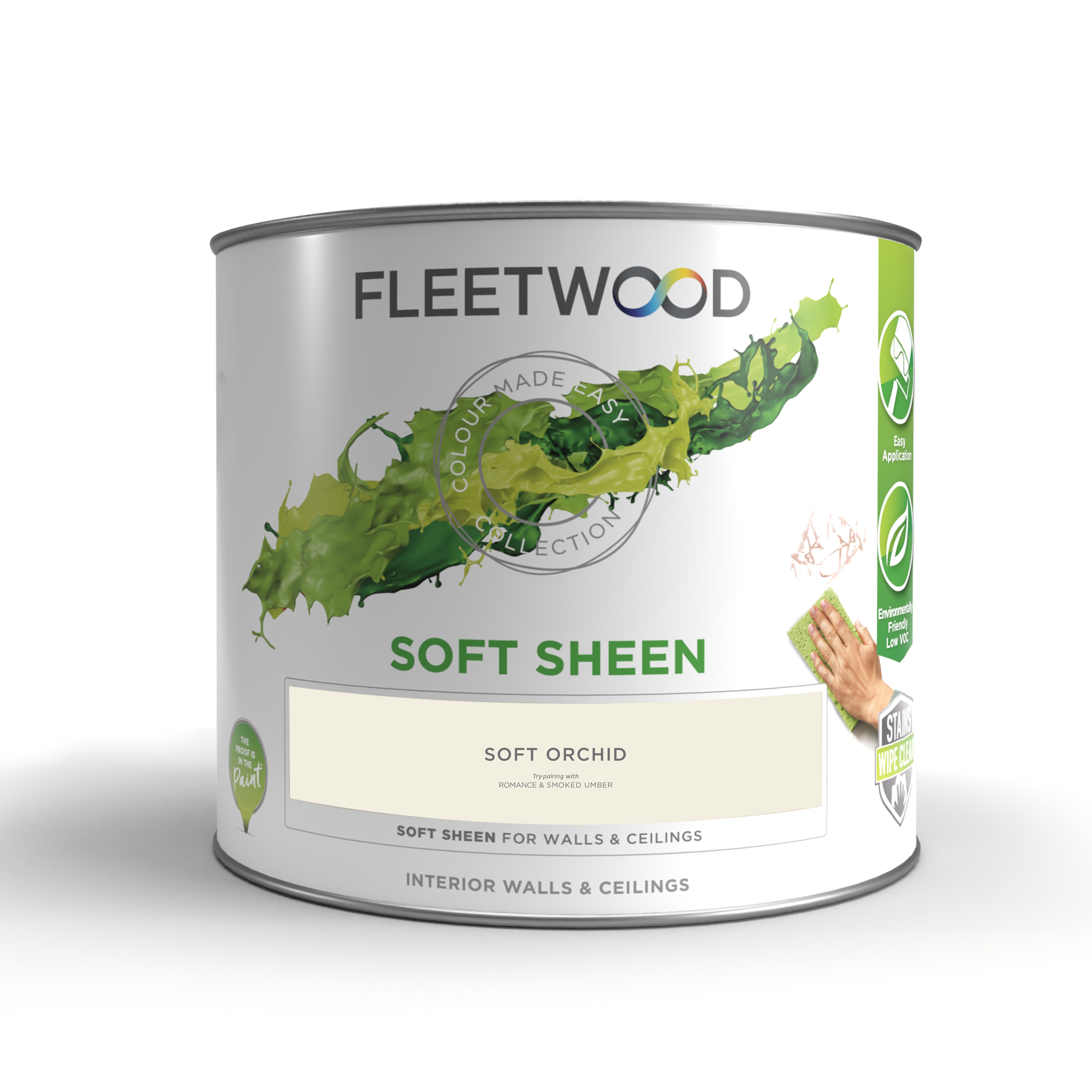 Fleetwood Soft Orchid Soft sheen Emulsion paint, 2.5L
