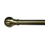 Flete Antique brass effect Metal Ball Curtain pole finial (Dia)35mm, Pack of 2